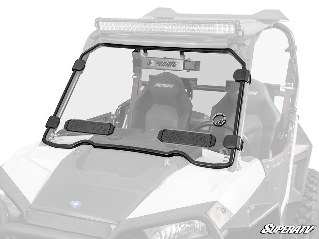 Polaris RZR XP 1000 Vented Full Windshield - Scratch Resistant Polycarbonate - Clear - 2014-2018