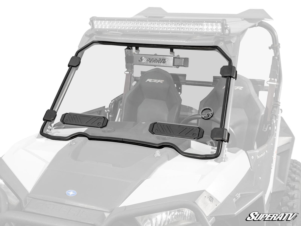 Polaris RZR XP 1000 Vented Full Windshield - Scratch Resistant Polycarbonate - Clear - 2014-2018