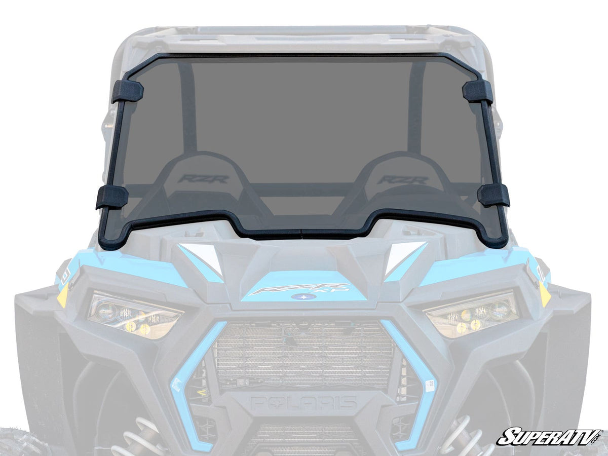 Polaris RZR XP Turbo full windshield - 2019-2021 scratch-resistant dark-tint polycarbonate