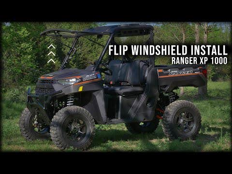 Polaris Ranger XP 1000 Scratch Resistant Flip Windshield