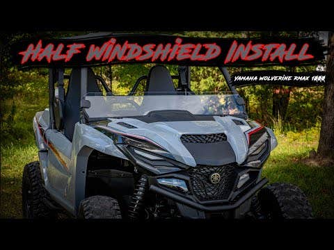 Yamaha Wolverine RMAX 1000 Half Windshield