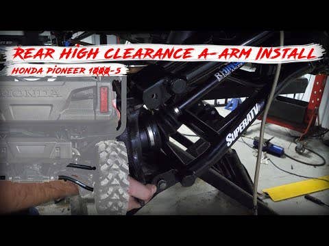 Honda Pioneer 1000 High Clearance 1.5" Offset Rear A-Arms