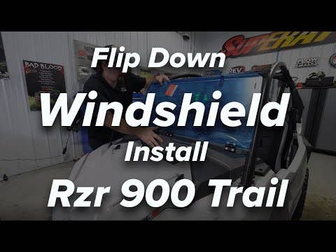 Polaris RZR Trail 900 Scratch-Resistant Flip Down Windshield