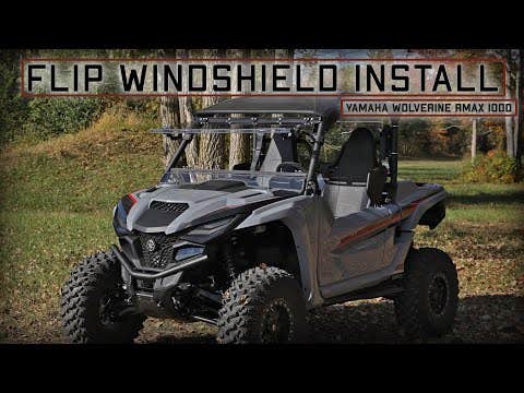 Yamaha Wolverine RMAX Scratch Resistant Flip Windshield