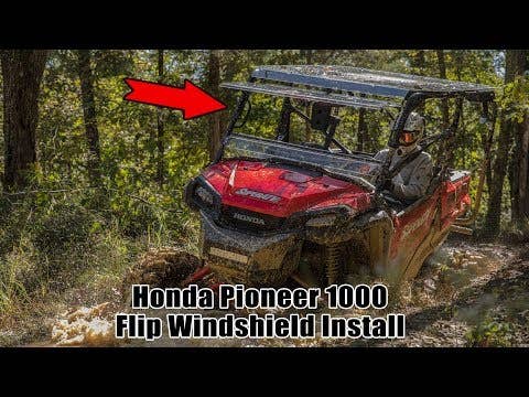 Honda Pioneer 1000 Scratch-Resistant Flip Windshield