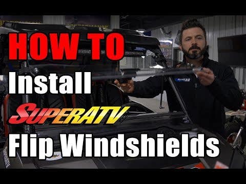 Yamaha Wolverine Scratch Resistant Flip Windshield