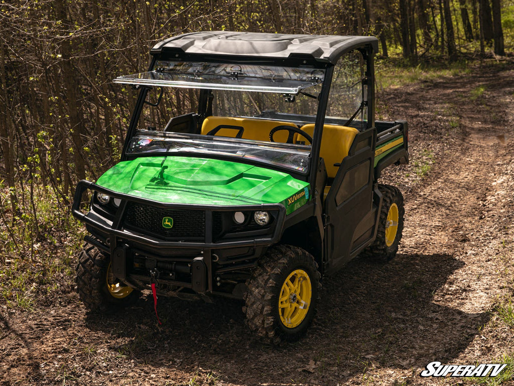 John Deere Gator XUV 865 Scratch-Resistant Flip Windshield
