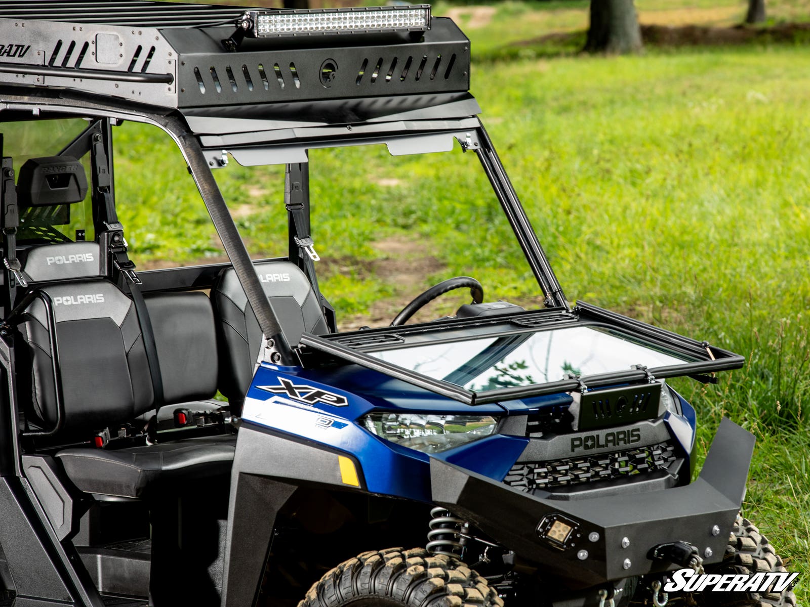 Polaris Ranger XP 570 Flip Down Glass Windshield