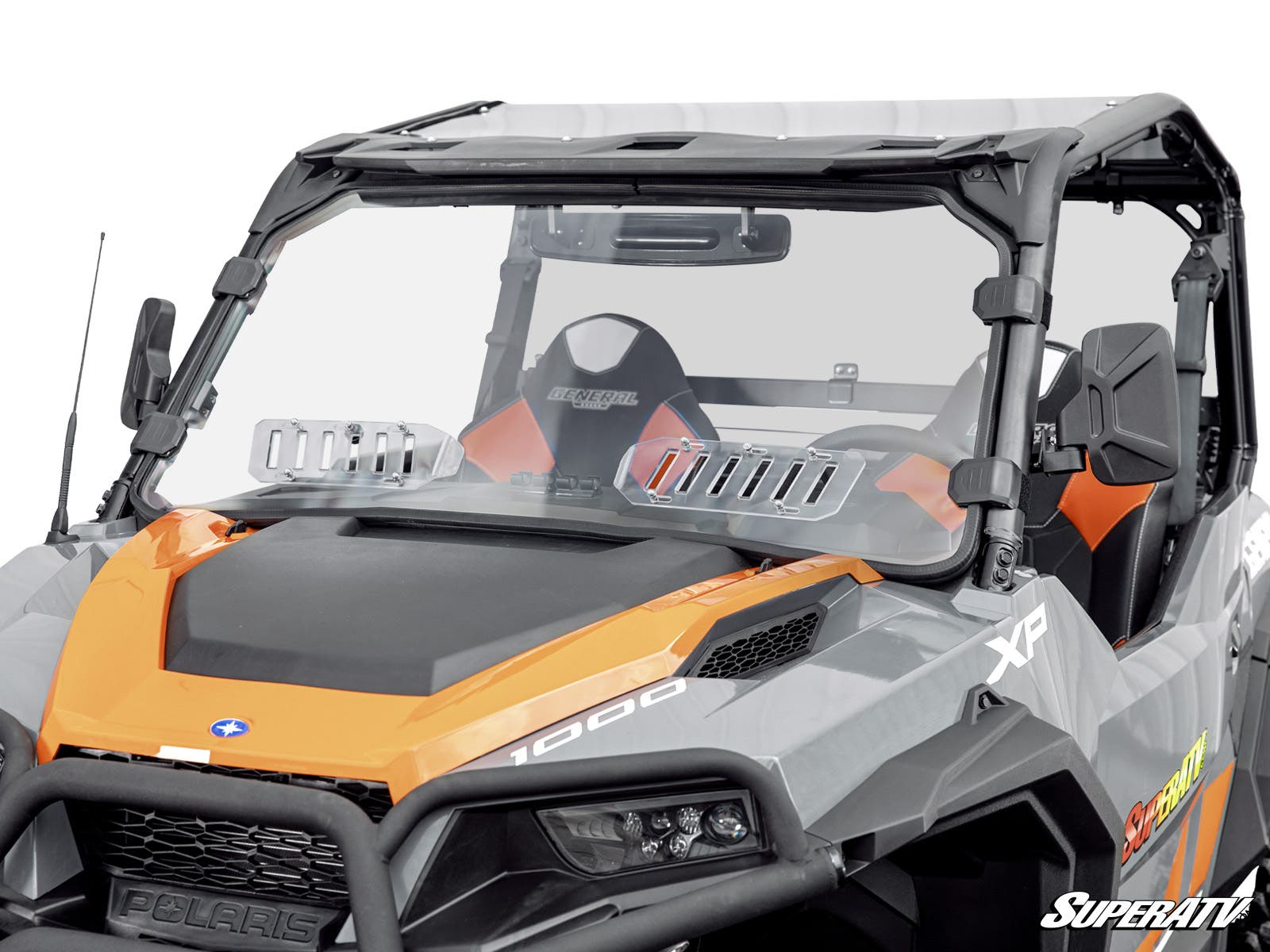Polaris General XP 1000 Scratch-Resistant Vented Full Windshield