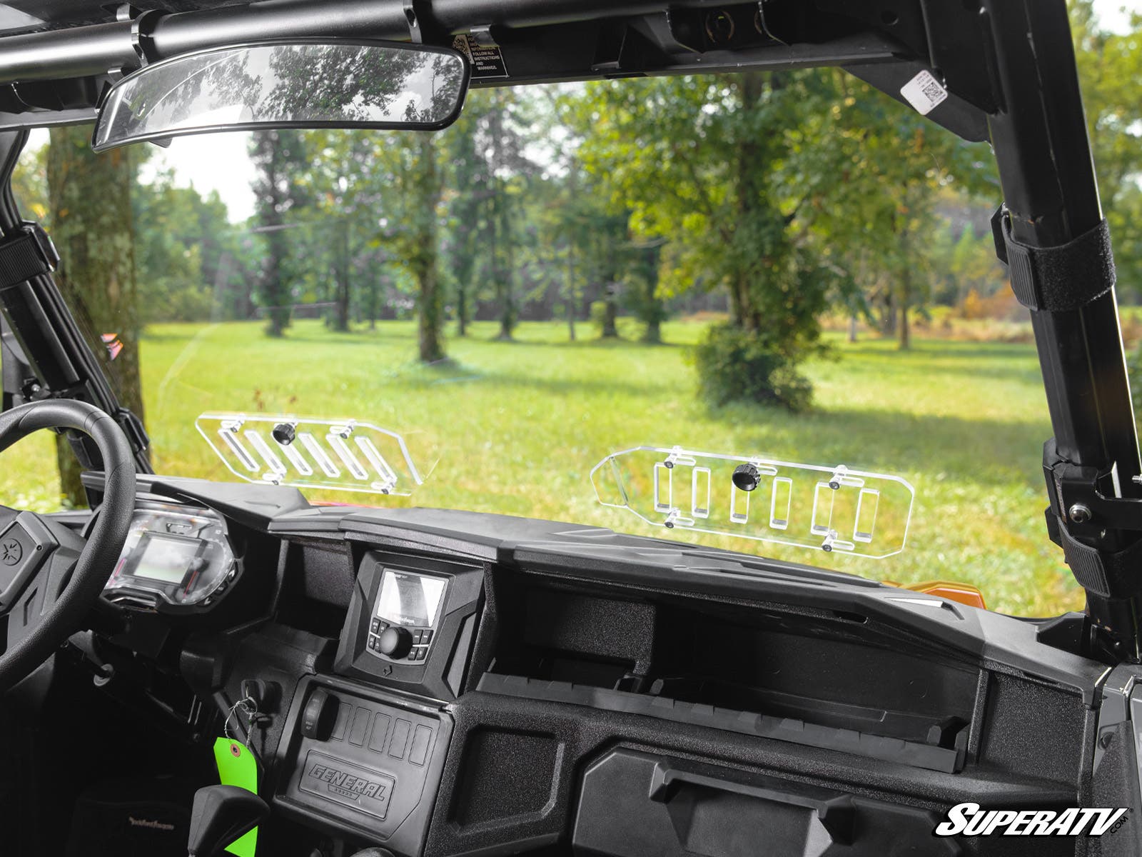 Polaris General XP 1000 Scratch-Resistant Vented Full Windshield