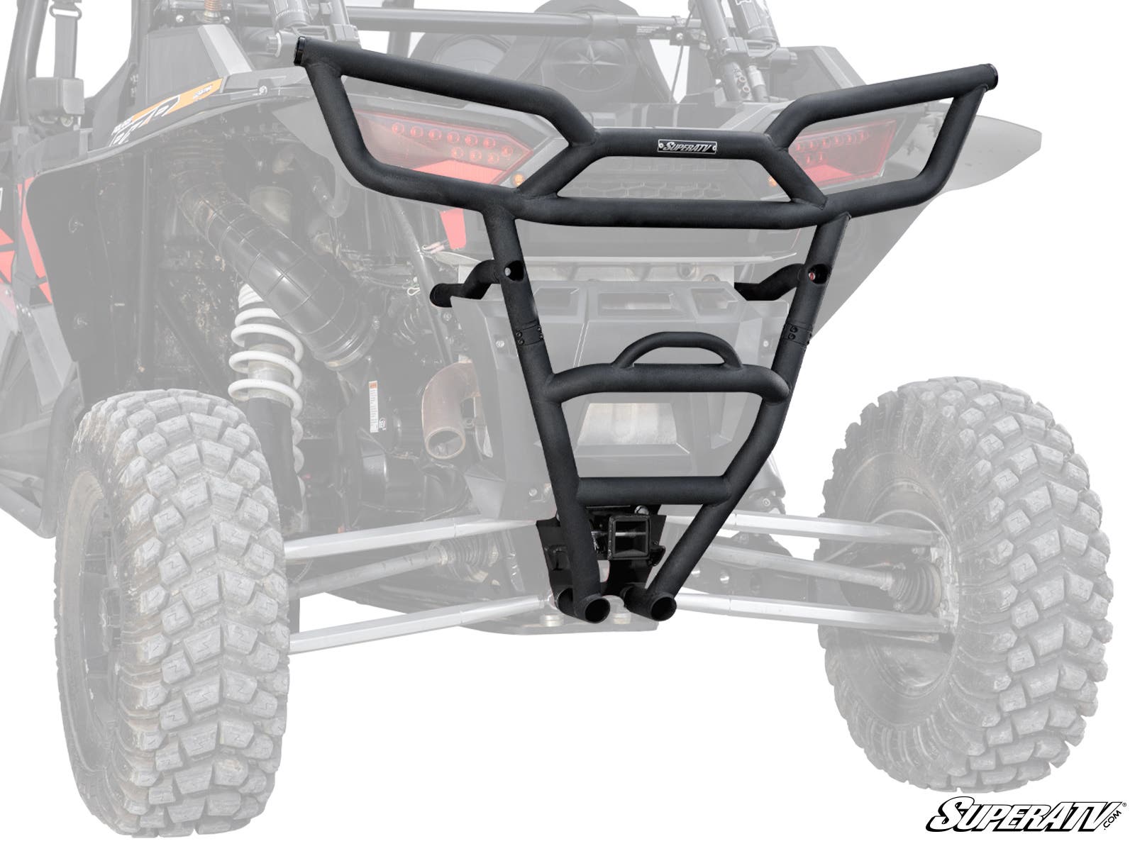 Polaris RZR XP Turbo Rear Bumper with Receiver Hitch