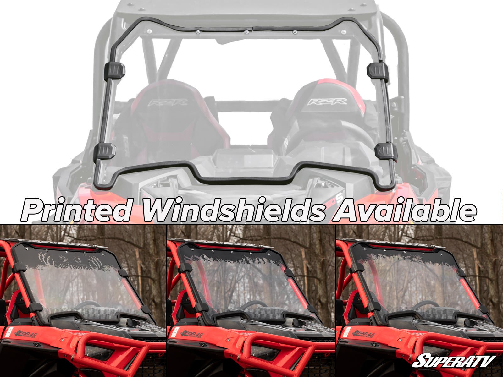 Polaris RZR XP Turbo S Scratch-Resistant Full Windshield